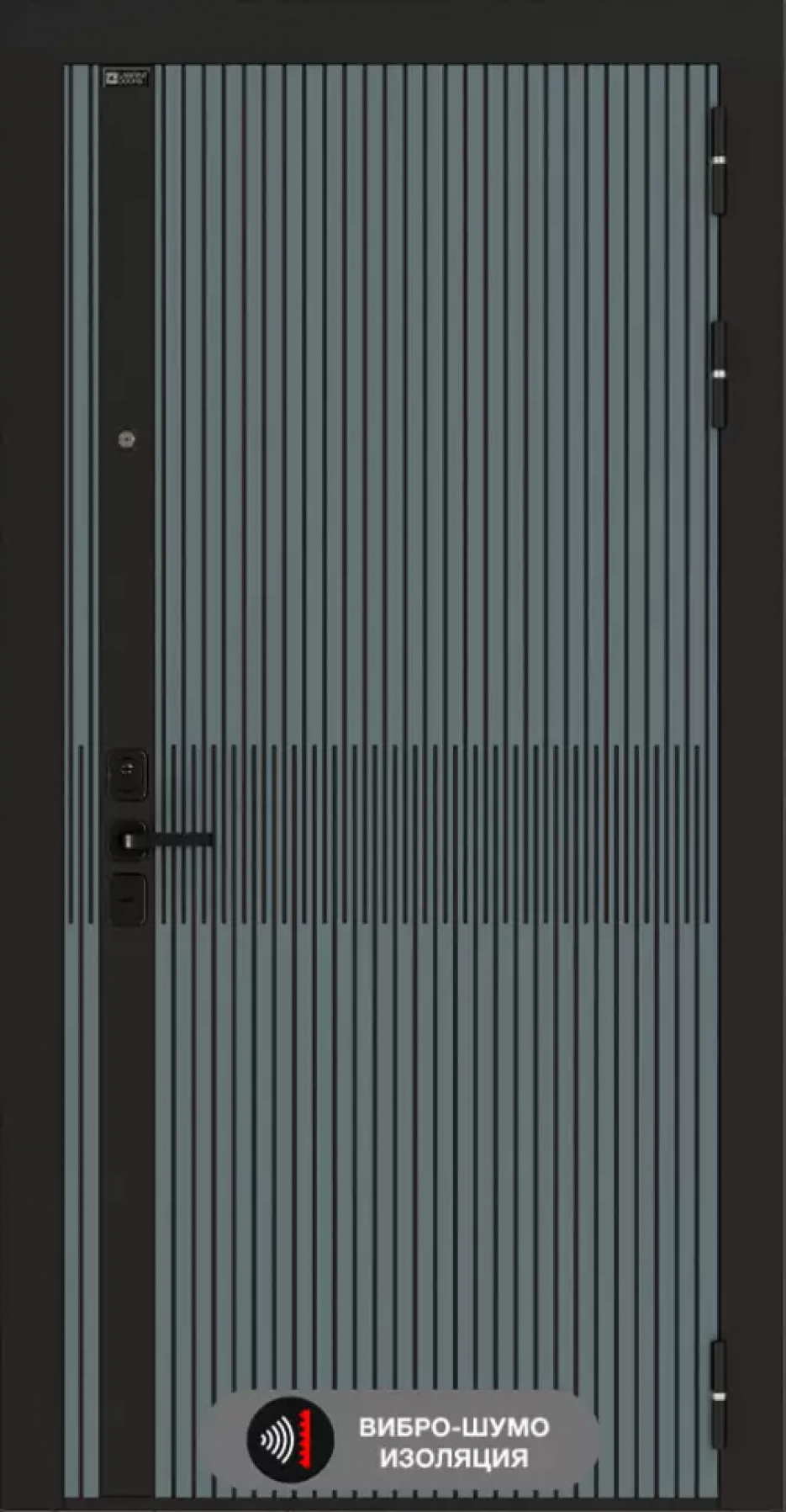 Входная дверь Labirint ISSIDA 13, Цвет "Графит софт"