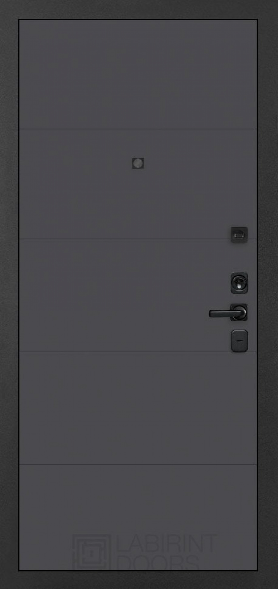 Входная дверь Labirint ISSIDA 13, Цвет "Графит софт"